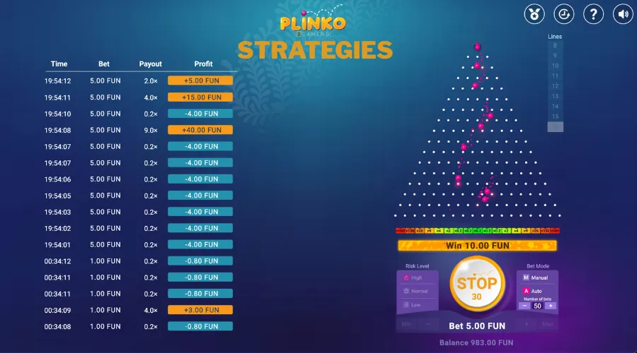 Plinko Strategies and tips